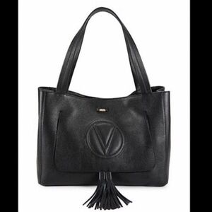 $500 Below Retail | Valentino Ollie Pebbled Leather Tassel Tote Luxury BRAND NEW